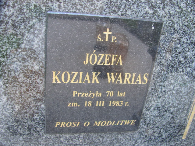 Wiesław Warias 1936 Tarnów - Grobonet - Wyszukiwarka osób pochowanych