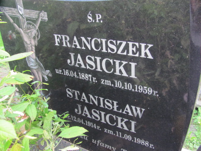 Franciszek Jasicki 1887 Tarnów - Grobonet - Wyszukiwarka osób pochowanych