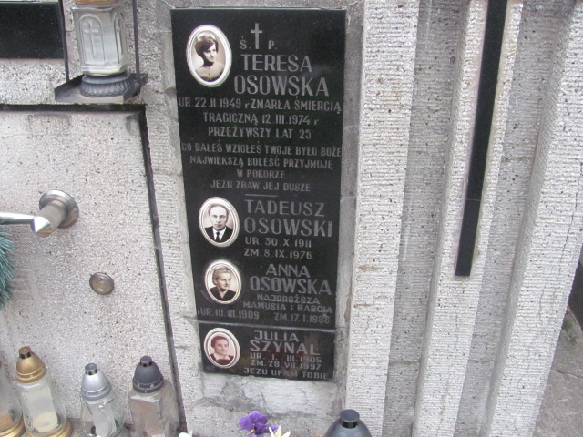 Edward Osowski  1946 Tarnów - Grobonet - Wyszukiwarka osób pochowanych