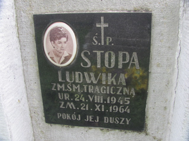 Ludwika Stopa 1945 Tarnów - Grobonet - Wyszukiwarka osób pochowanych