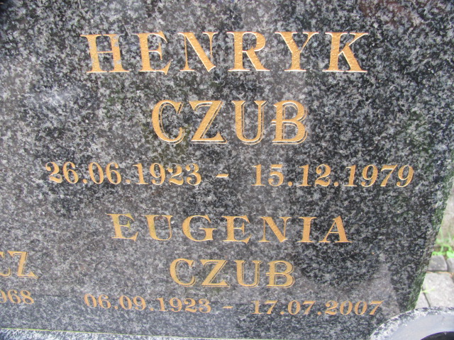 Henryk Czub 1923 Tarnów - Grobonet - Wyszukiwarka osób pochowanych
