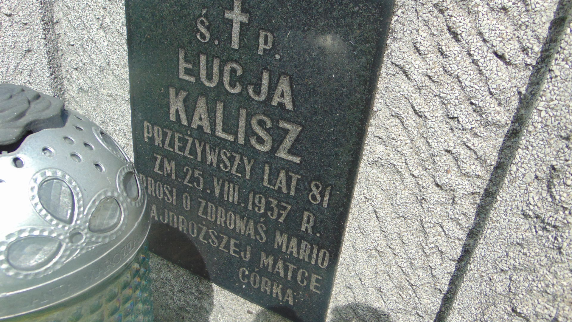 Łucja Kalisz Tarnów - Grobonet - Wyszukiwarka osób pochowanych