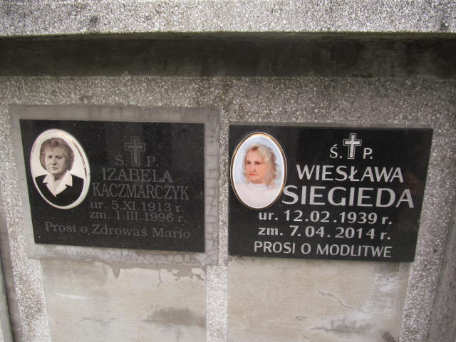 Izabela Kaczmarczyk 1913 Tarnów - Grobonet - Wyszukiwarka osób pochowanych