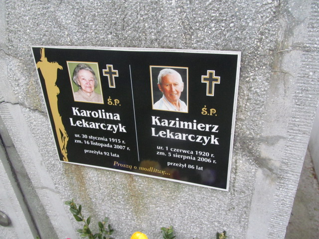 Andrzej Lekarczyk 1950 Tarnów - Grobonet - Wyszukiwarka osób pochowanych