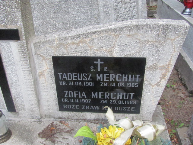Zofia Merchut 1907 Tarnów - Grobonet - Wyszukiwarka osób pochowanych
