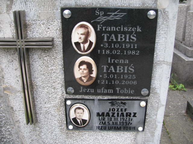 Zofia Maziarz 1952 Tarnów - Grobonet - Wyszukiwarka osób pochowanych