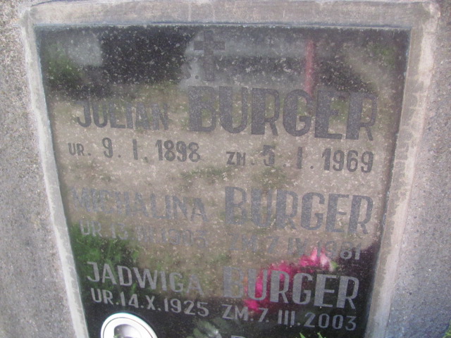 Adolf Burger 1927 Tarnów - Grobonet - Wyszukiwarka osób pochowanych