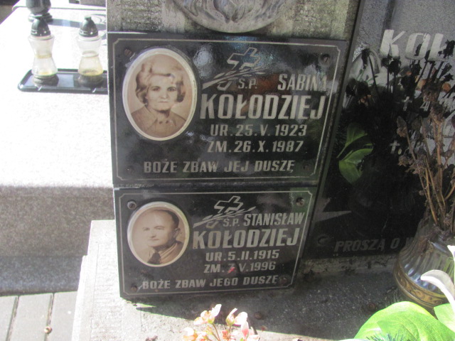 Sabina Kołodziej 1923 Tarnów - Grobonet - Wyszukiwarka osób pochowanych