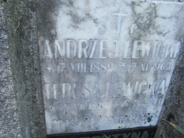 Teresa Lewicka 1897 Tarnów - Grobonet - Wyszukiwarka osób pochowanych