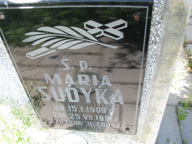 Maria Sudyka 1909 Tarnów - Grobonet - Wyszukiwarka osób pochowanych