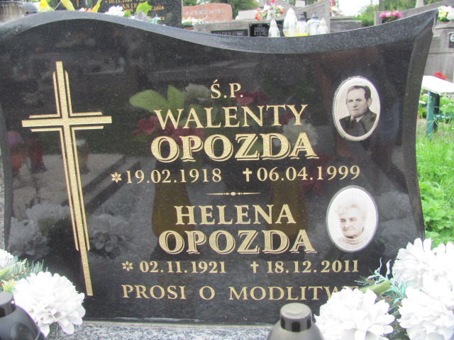 Walenty Opozda 1918 Tarnów - Grobonet - Wyszukiwarka osób pochowanych