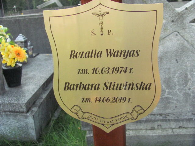 Barbara Śliwińska  1940 Tarnów - Grobonet - Wyszukiwarka osób pochowanych