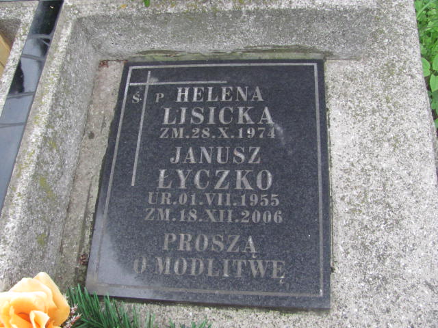 Janusz Łyczko 1955 Tarnów - Grobonet - Wyszukiwarka osób pochowanych