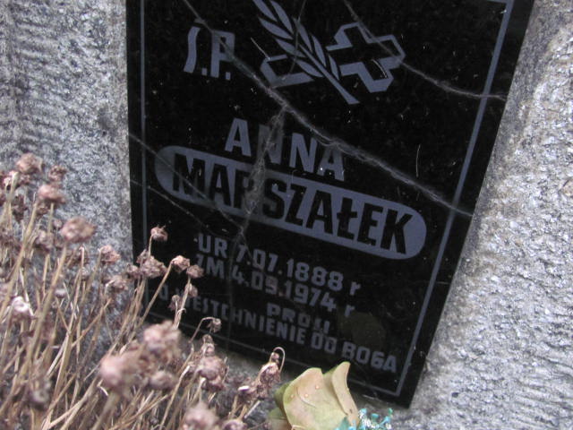 Anna Marszałek 1888 Tarnów - Grobonet - Wyszukiwarka osób pochowanych