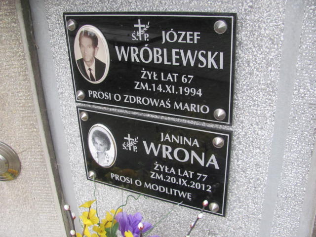 Mieczysław Wrona  1933 Tarnów - Grobonet - Wyszukiwarka osób pochowanych