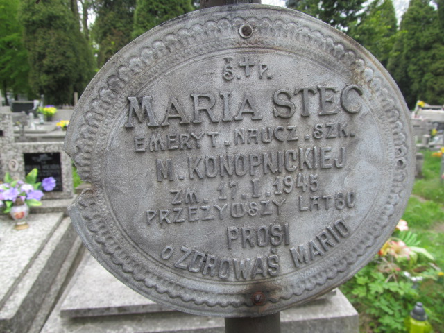 Maria Stec Tarnów - Grobonet - Wyszukiwarka osób pochowanych
