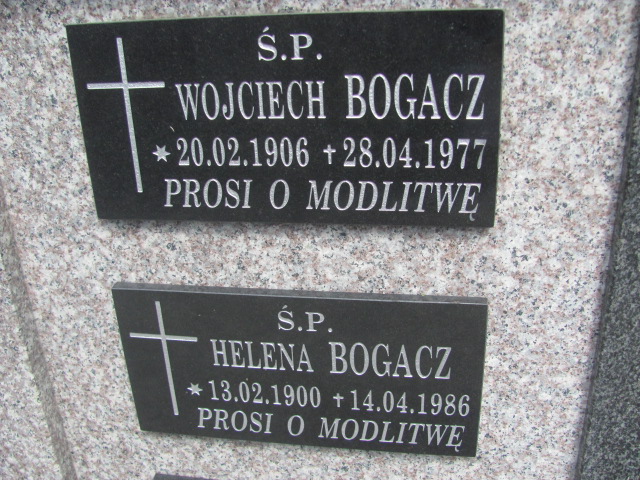 Wojciech Bogacz 1906 Tarnów - Grobonet - Wyszukiwarka osób pochowanych